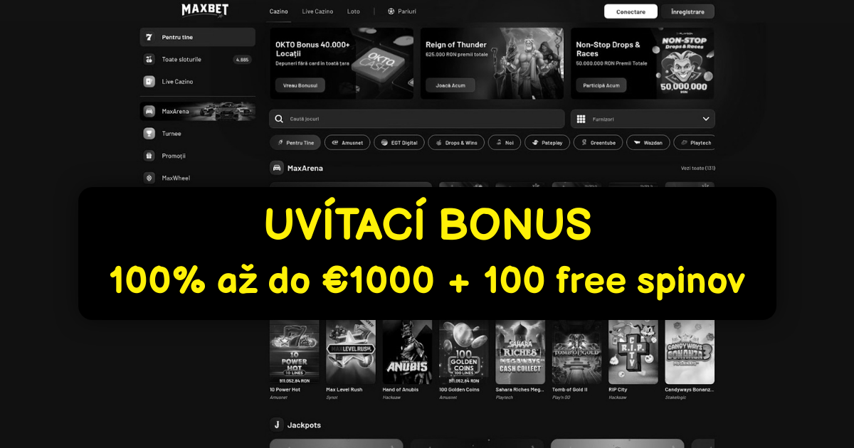 Maxbet Casino - Najlepšie online automaty s bonusmi