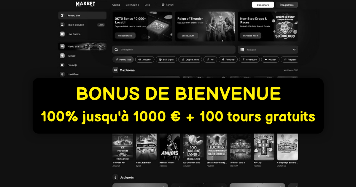 Maxbet Casino - Jeux de casino en ligne avec bonus